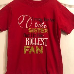Baseball sister shirt